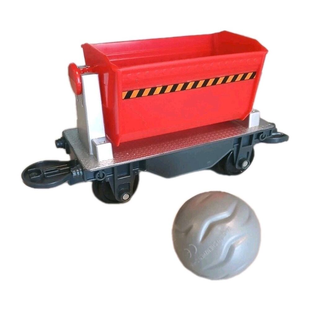Toy State‎ Caterpillar CAT Construction Express Train RED Side Hopper Dump Car